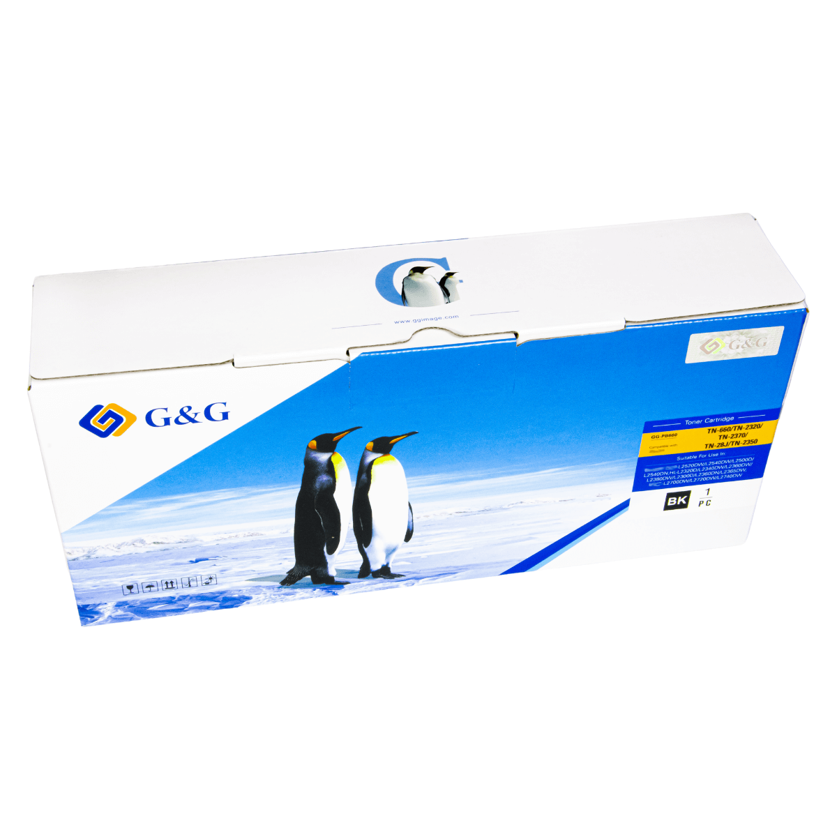 Cartucho de Toner Para Brother TN2370 TN660 2.6K - G&G