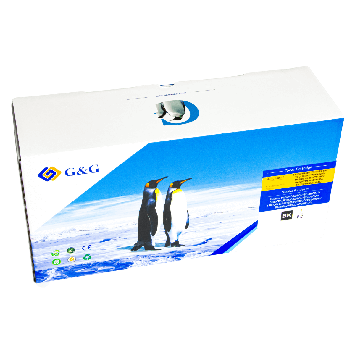 Cartucho de Toner Para Brother TN580 TN650 8K - G&G