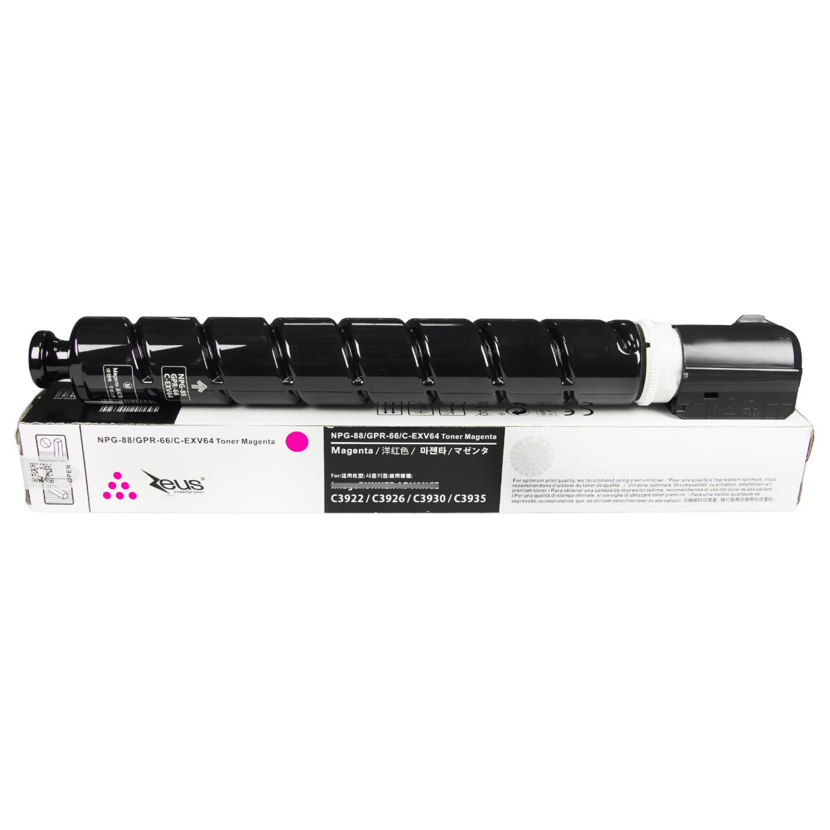 Cartucho de Toner P/ Canon GPR-66 Magenta C/ Chip 25.5K - Zeus