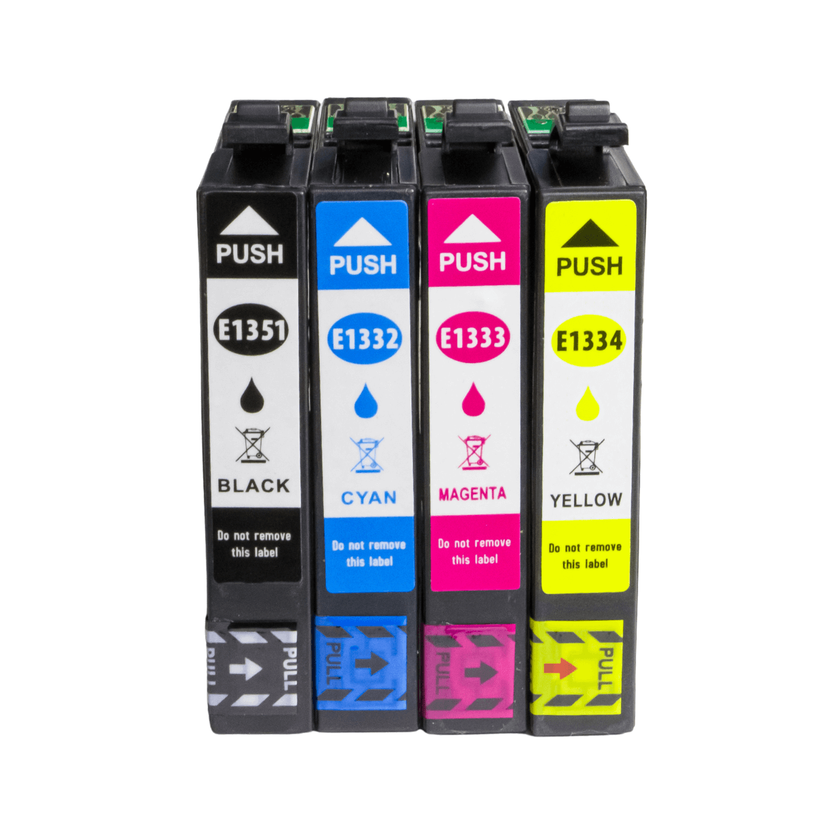 Kit 4x Cartucho de Tinta P/ Epson 1351 1332 1333 1334 TX123 TX135 CMYK Chip - X-Full
