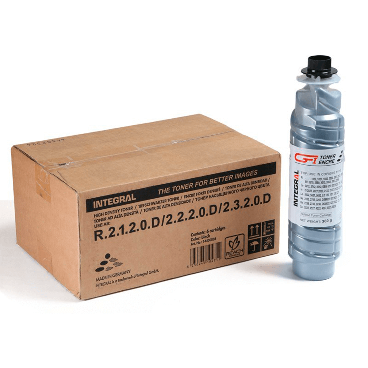 Cartucho de Toner Integral Compatível p/ Ricoh AF1022 AF2022 - 11K