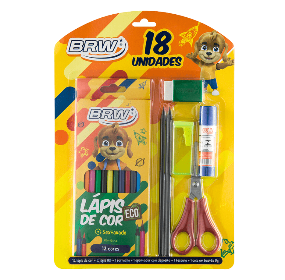 Kit Escolar BRW - 18 Un