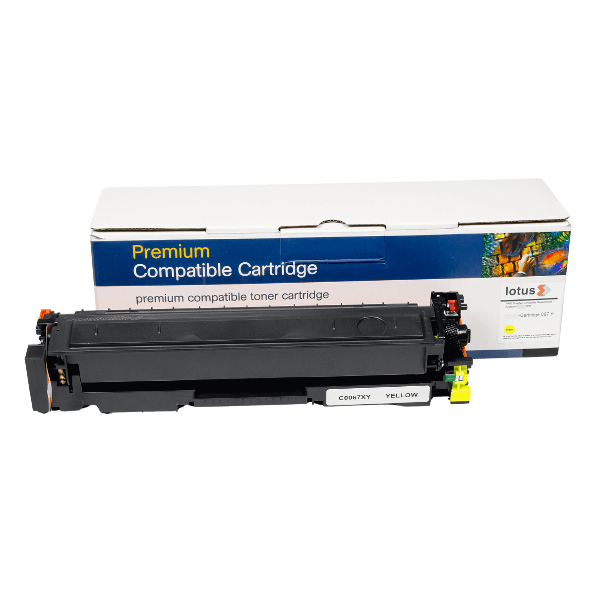 Cartucho de Toner P/ Canon CRG-067H CRG067 067H Amarelo C/ Chip 3.2K - Lotus