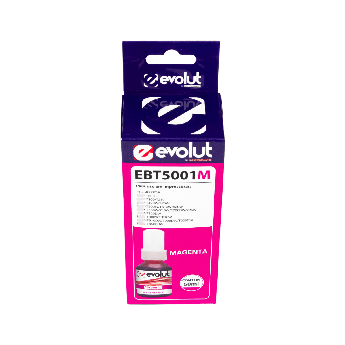 Tinta Brother BT5001M BT-5001 Magenta 50ml - Evolut