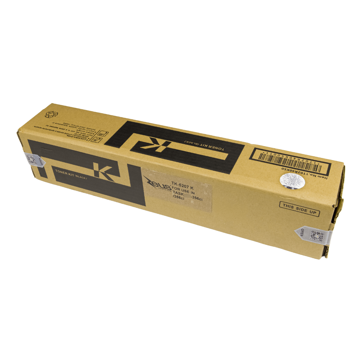 Toner Compatível Zeus TK5207 Black P/ Kyocera C/ Chip - 18K