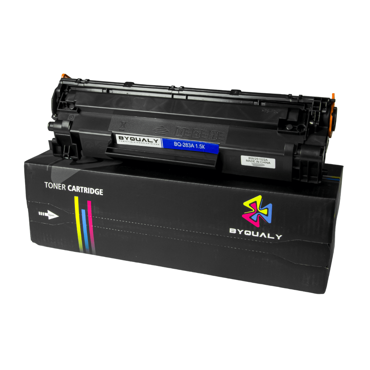 Cartucho de Toner P/ HP CF283a 283a 83a Preto C/ Chip 1.5K - Byqualy