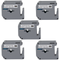 Kit 5x Fita P/ Rotulador Brother M-K131 12mm x 8m Black/ Clear - X-Full