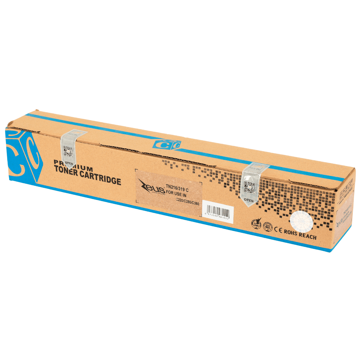 Cartucho de Toner P/ Minolta Tn216, Ciano, S/ Chip, 26K - Zeus