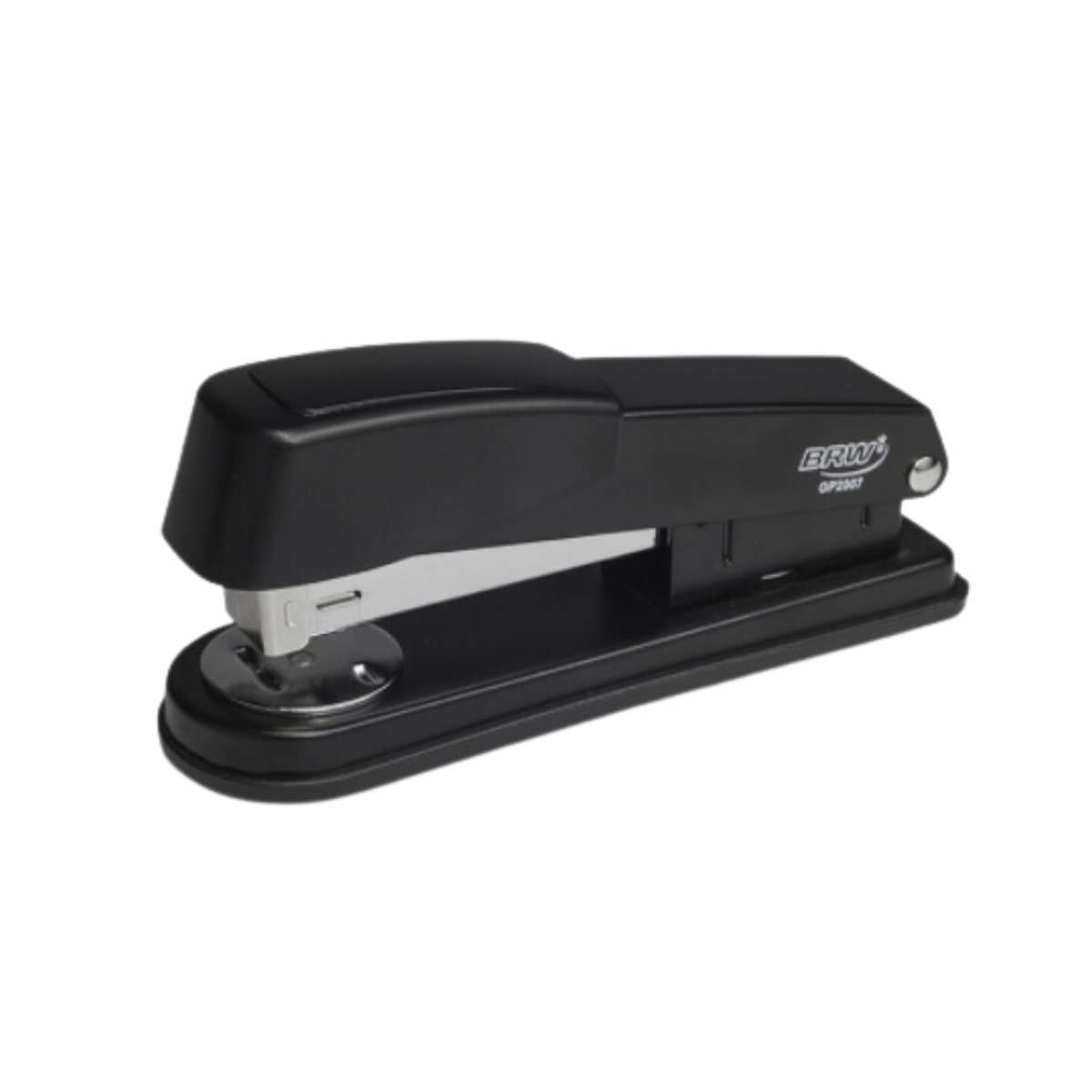 Grampeador de Metal BRW p/ 25 folhas - Base de 12cm - Preto