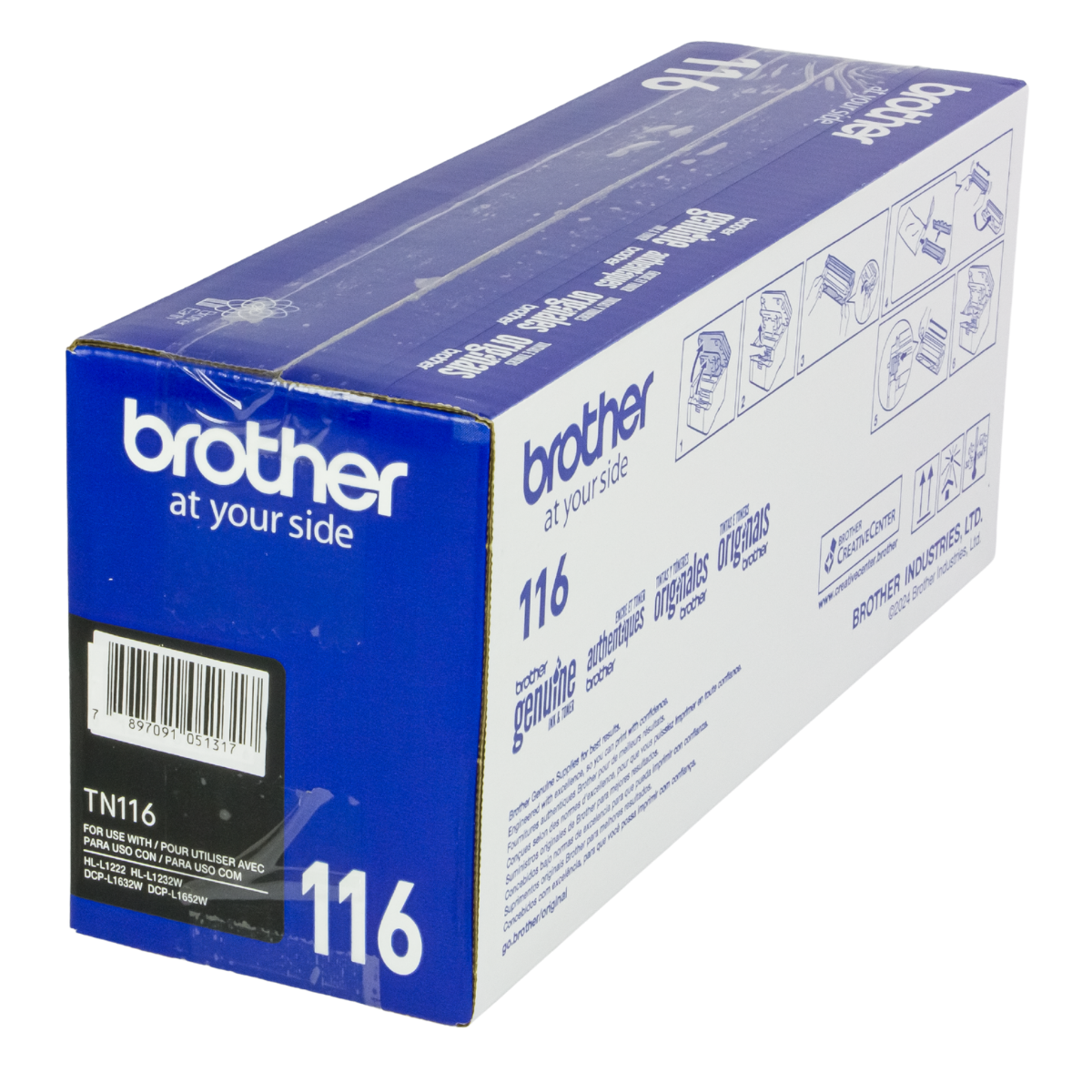 Cartucho de Toner Brother TN116 Preto 1K - Original