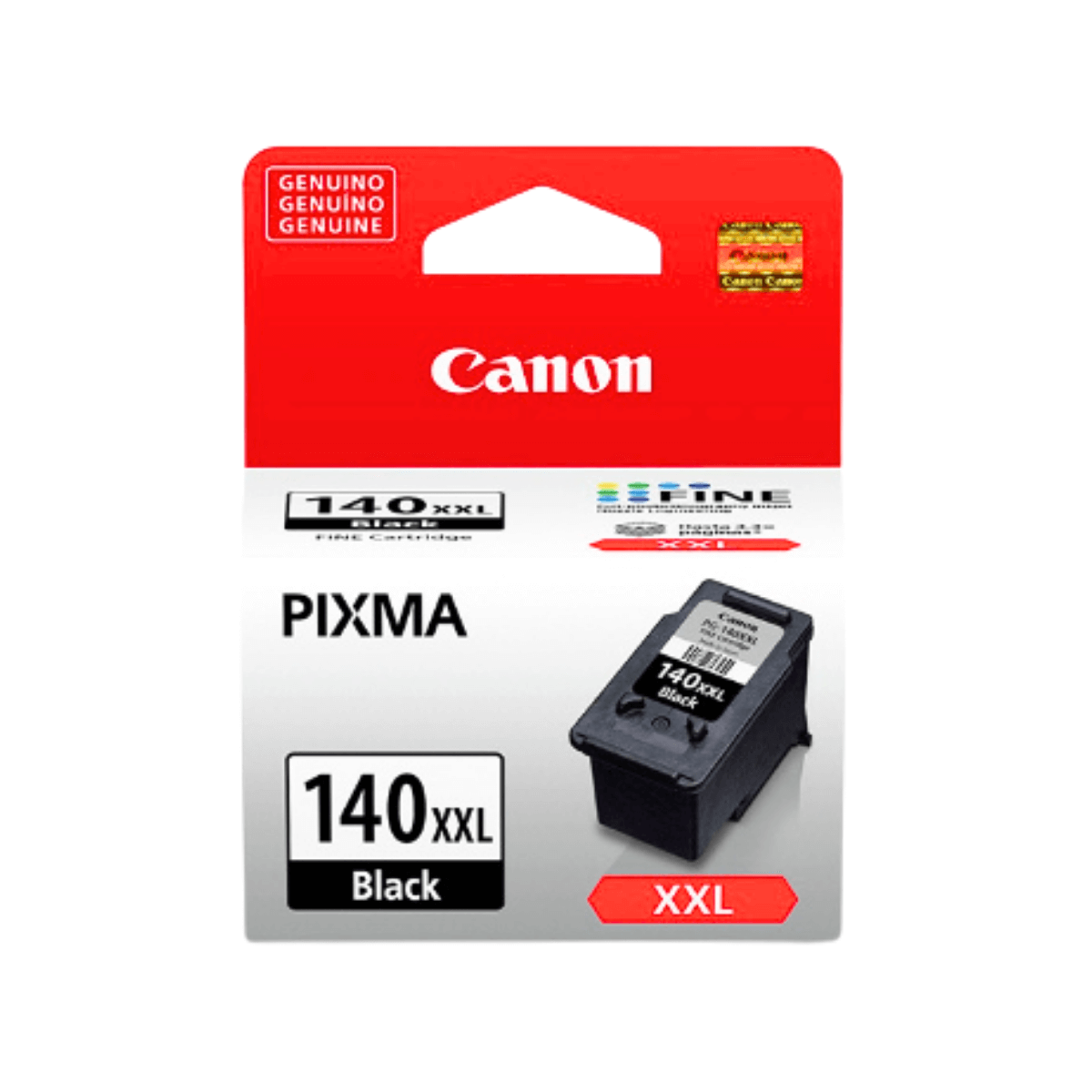 Cartucho de Tinta Canon PG-140 XXL PG140XXL Preto - Original