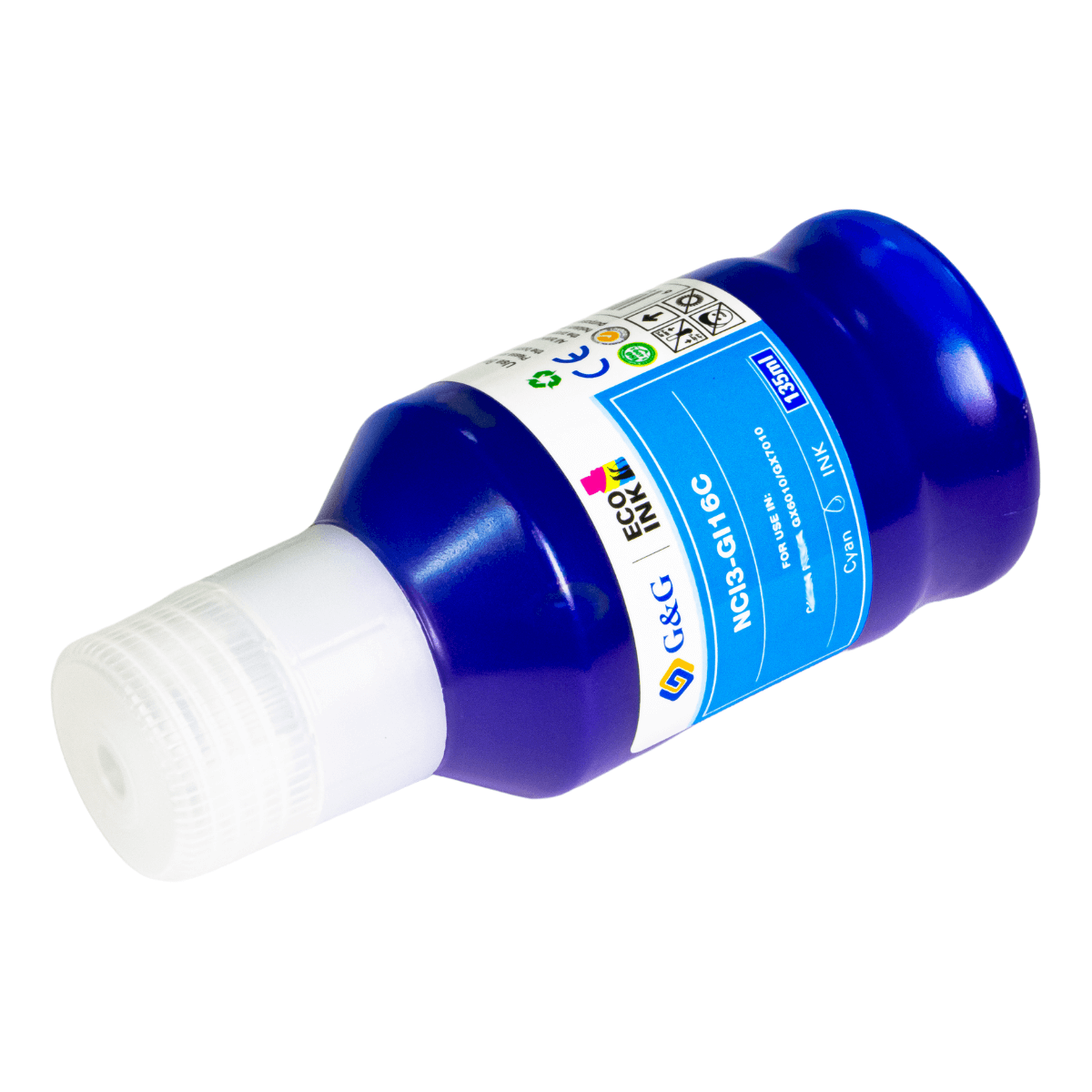 Refil de Tinta P/ Canon GI-16 GX6010 GX7010 Ciano 7K 135ml - G&G