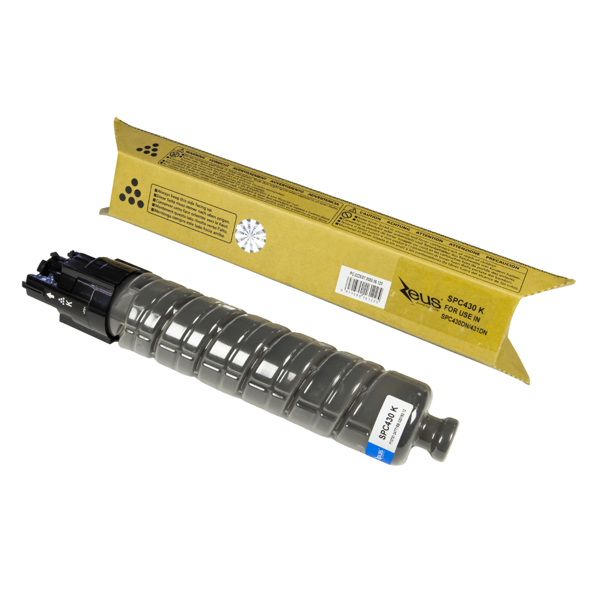 Cartucho de Toner Compatível Zeus Preto p/ Ricoh AF SP C430 c/ chip - 24k