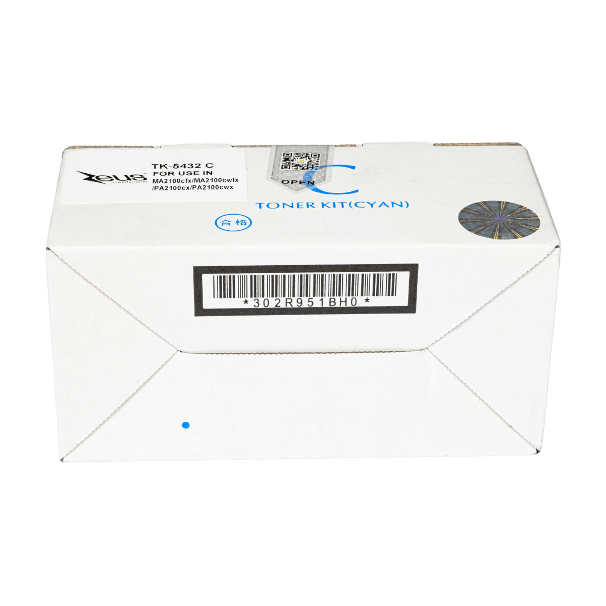 Cartucho de Toner P/ Kyocera TK5432 Ciano C/ Chip 1.25K - Zeus