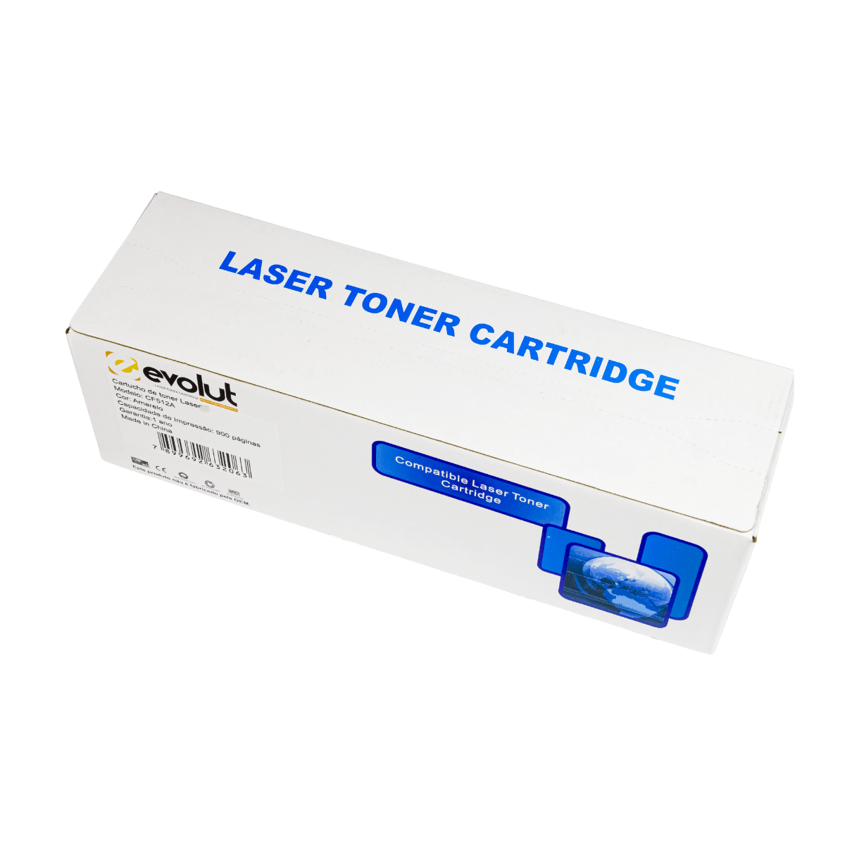 Cartucho de Toner Para HP CF512A Amarelo 0.9K - Evolut