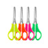 Tesoura Escolar de Aço Inox C/ Régua - 13 Cm Neon