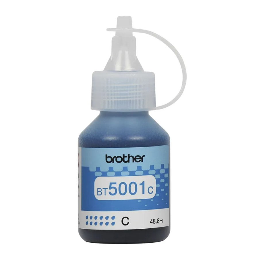 Refil de Tinta Brother Original BT5001C Ciano