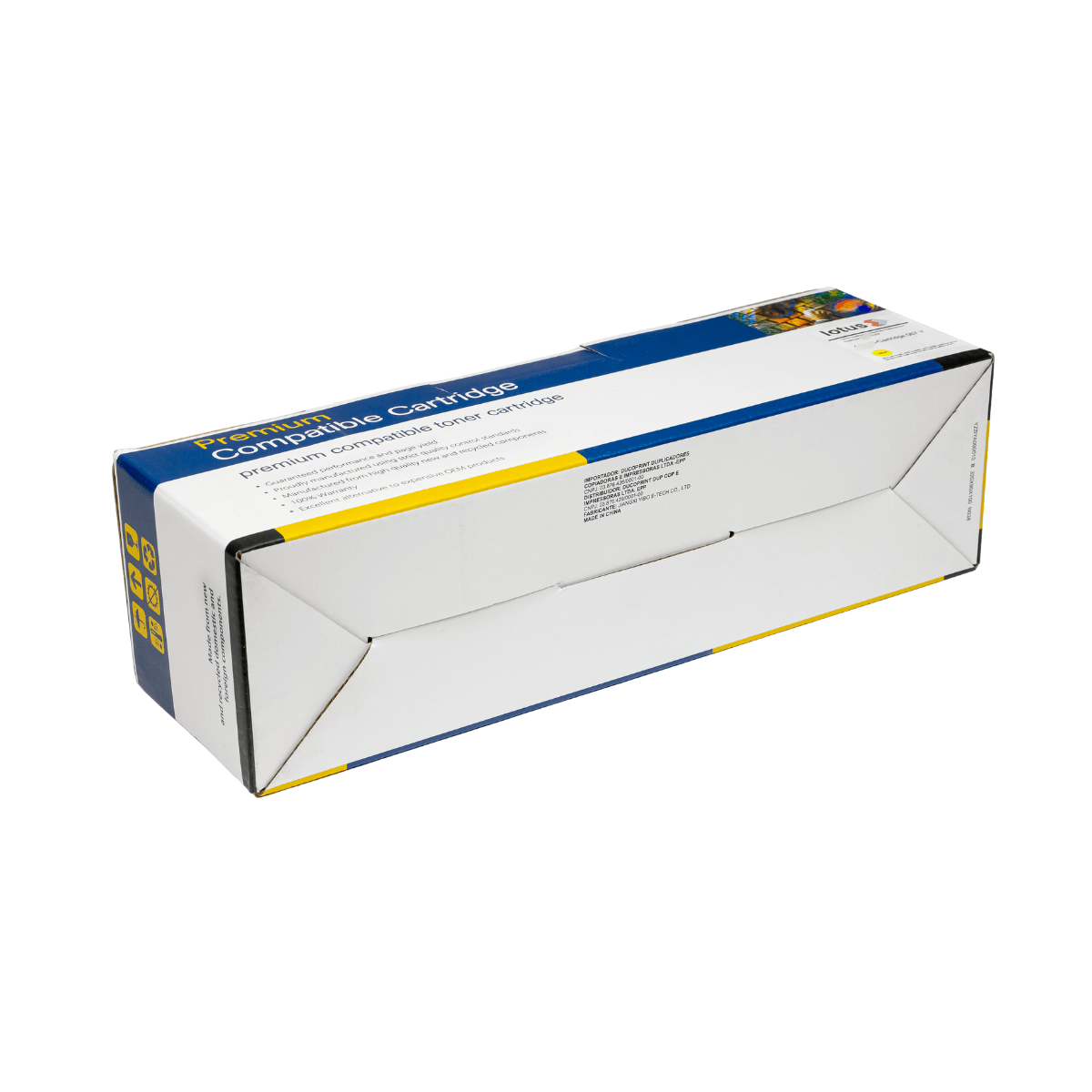 Cartucho de Toner P/ Canon CRG-067H CRG067 067H Amarelo C/ Chip 3.2K - Lotus