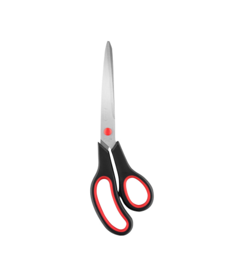Tesoura de Aço Inox 25CM Cabo Emborrachado BRW - C/ 1UN