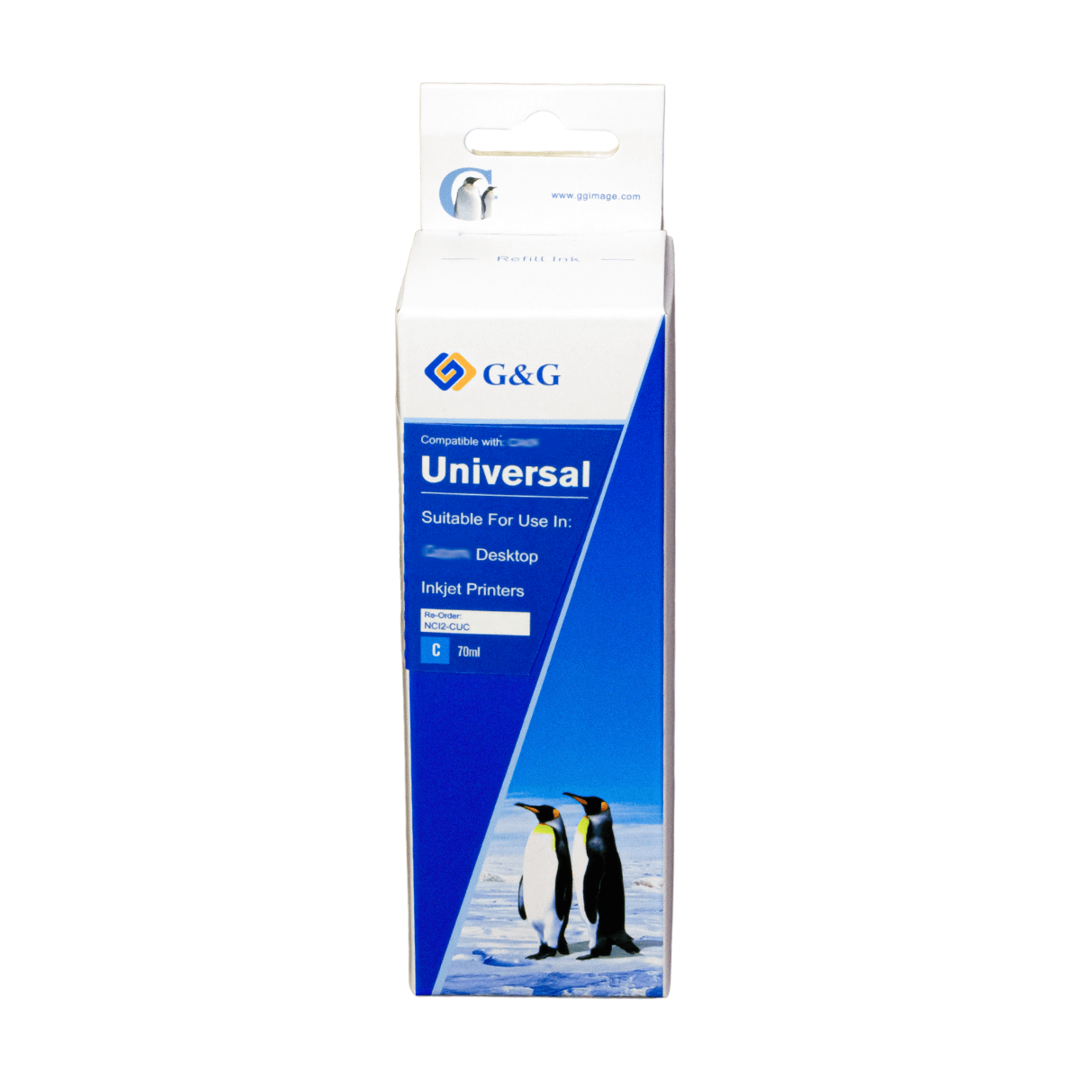 Refil de Tinta P/ Canon GI-10S Ciano 7.7K 70ml (NC12-CUC) - G&G