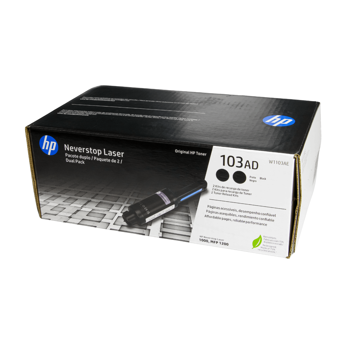 Kit 2x Toner Neverstop HP 103a W1103A - Original