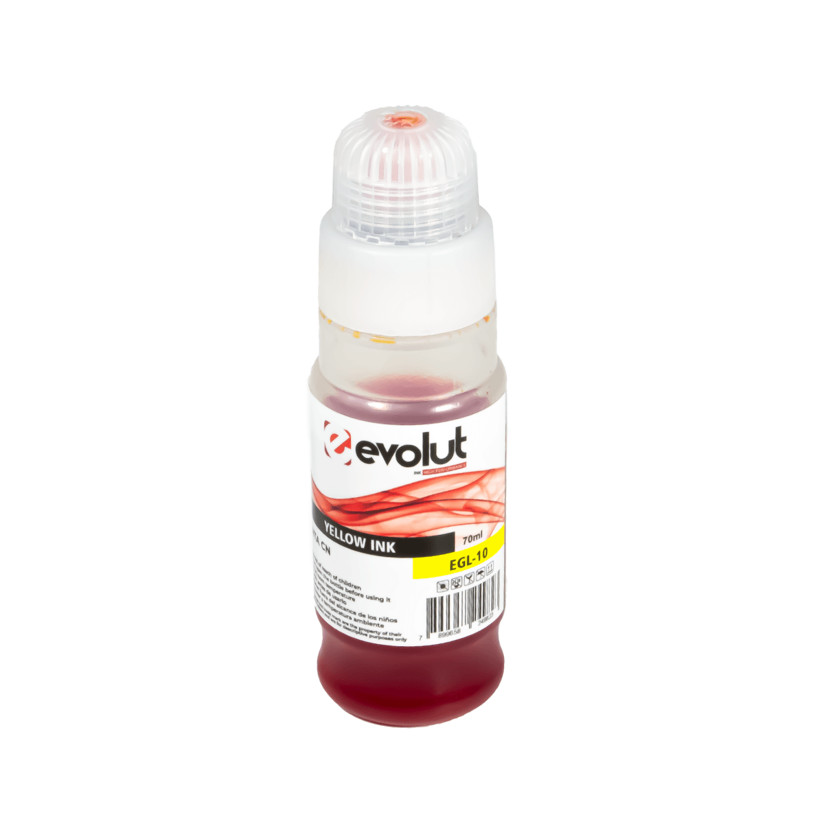 Refil de Tinta P/ Canon GX6010 GX7010 GI-16 Yellow Pigmentada (70ML) - Evolut