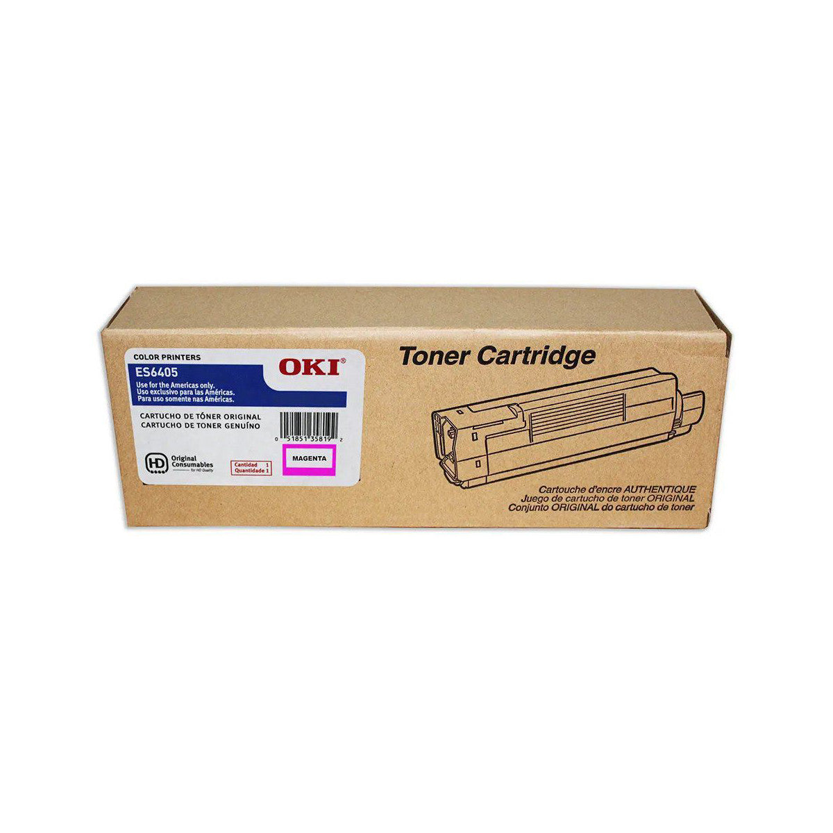 Cartucho de Toner Okidata ES6405 Magenta - Original Okidata