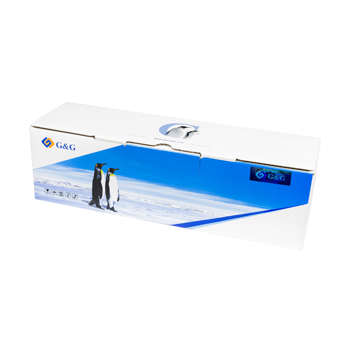 Cartucho de Toner P/ Canon e HP CF501A 202A Ciano C/ Chip 1.3K - G&G