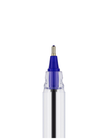 Caneta Esferográfica 1.0mm Azul Sextavada BRW - C/50un