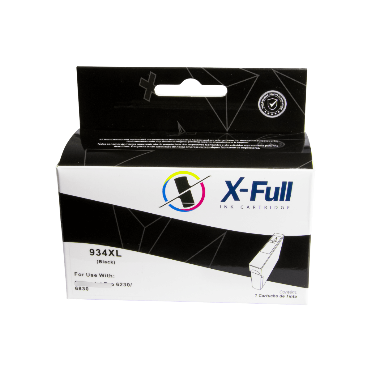 Cartucho de Tinta P/ HP 934XL 934 Preto C/ Chip 50ml - X-Full