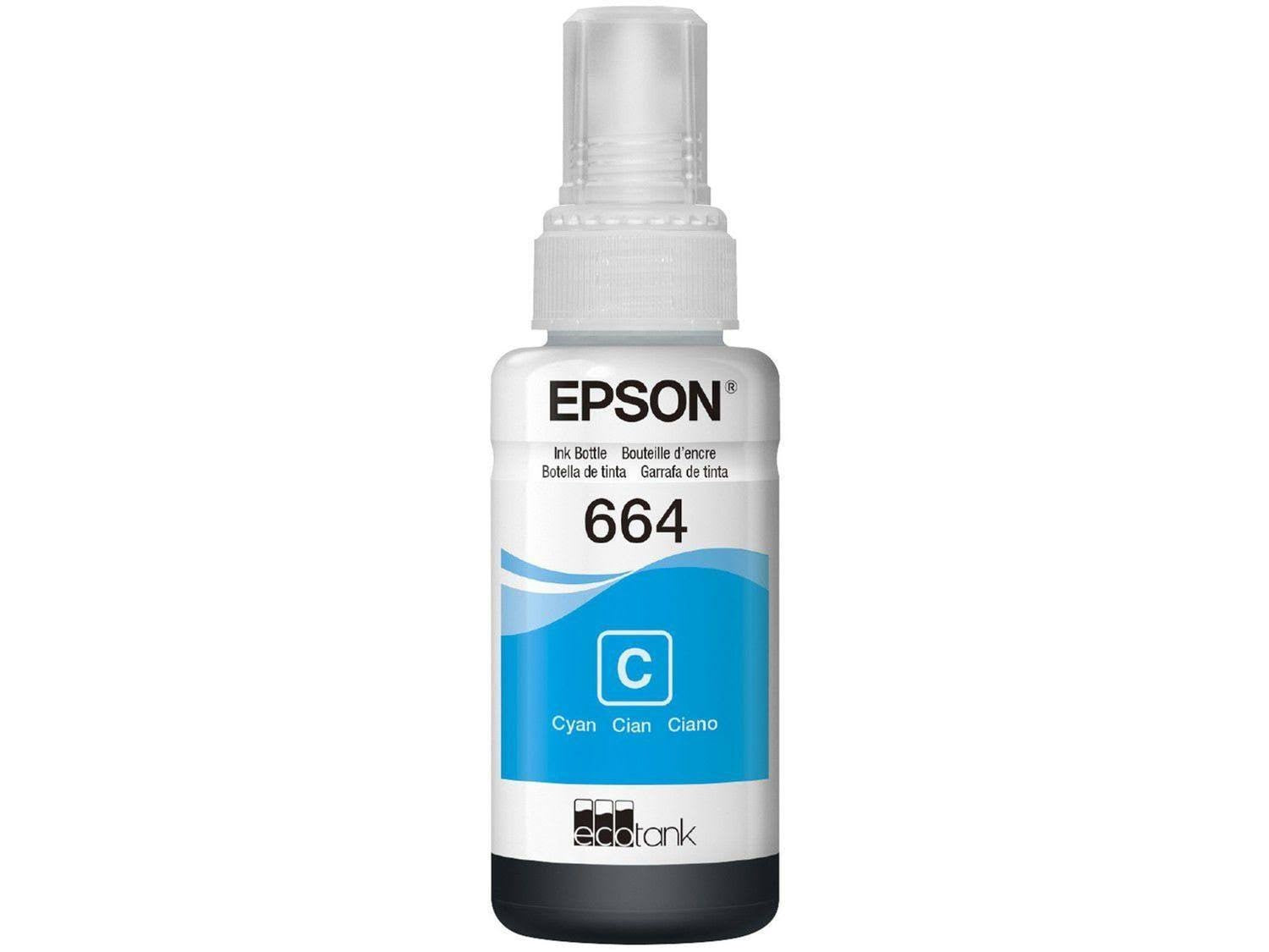 Refil de Tinta Original T664 Ciano p/ Epson - 70ml