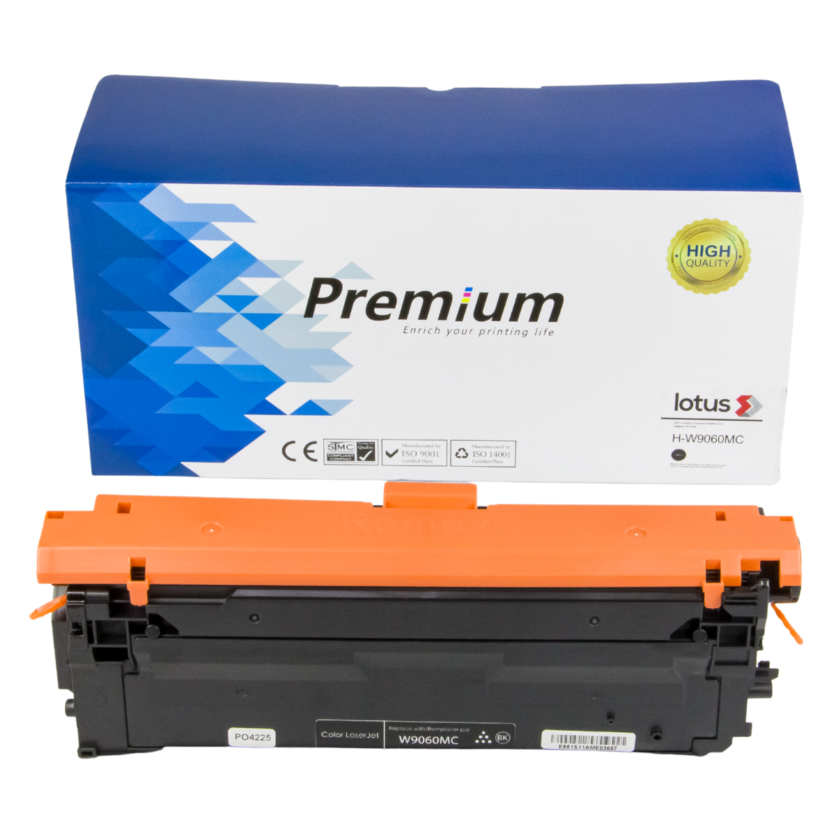Cartucho de Toner P/ HP W9060 E55040 E57540 C/ Chip Preto 16K - Lotus