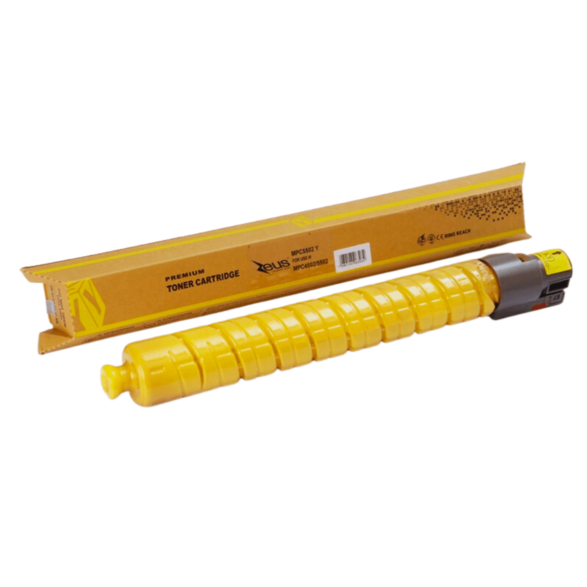 Toner Compatível Zeus Amarelo P/ Ricoh MPC4502 C/ Chip 22.5K