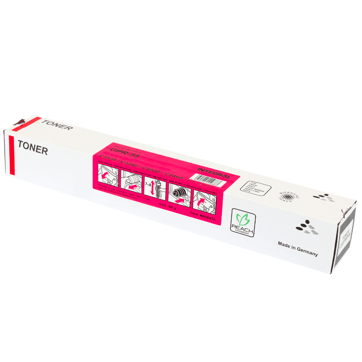 Cartucho de Toner P/ Canon Gpr-55, Magenta, C/ Chip, 60K - Integral