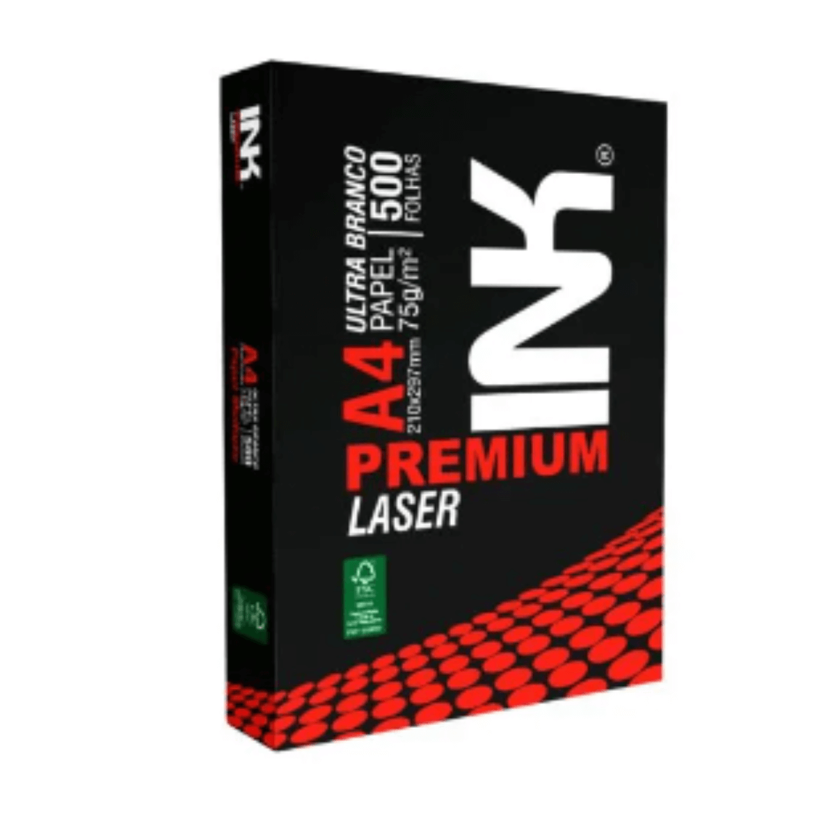 Papel A4 Sulfite Branco 5000 Fls Ink Premium Cx c/ 10 Pct