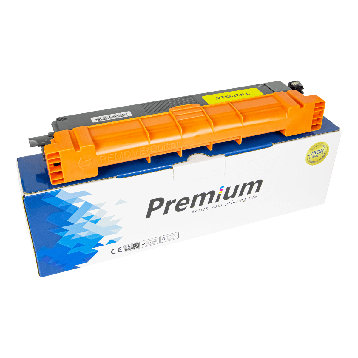 Cartucho de Toner P/ Brother TN-219XL TN219 Amarelo C/ Chip 2.3K - Lotus