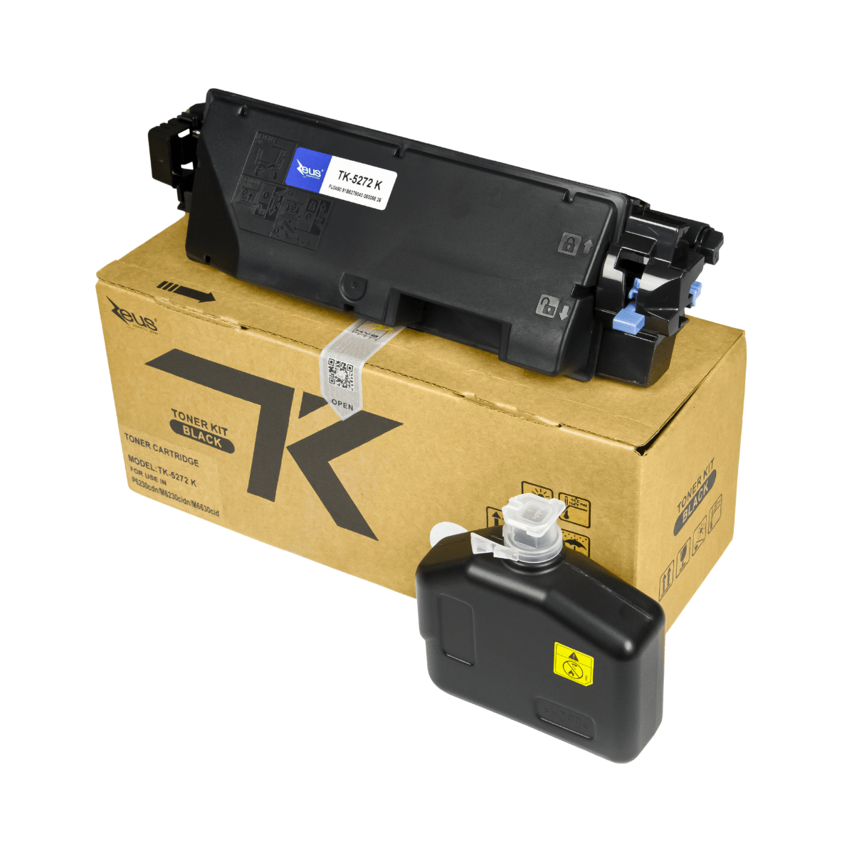 Toner Compatível Zeus TK5272 Black p/ Kyocera c/chip - 8k