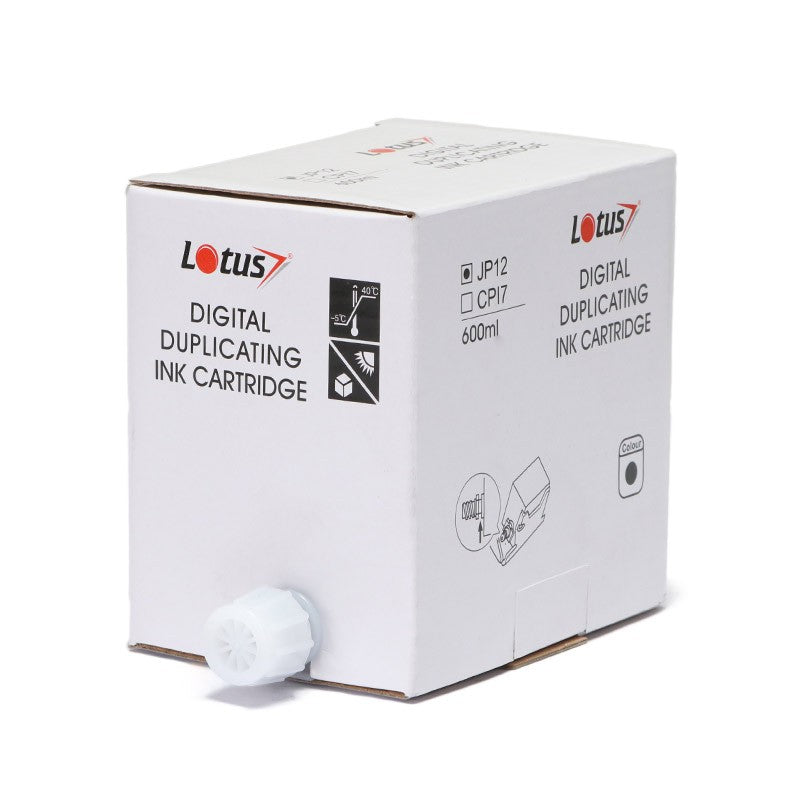 Tinta Lotus Preta Compatível com JP12 - 600ml