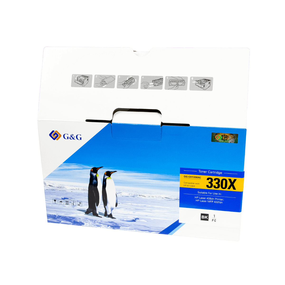 Cartucho de Toner P/ HP W1330X  Preto C/ Chip 15K - G&G