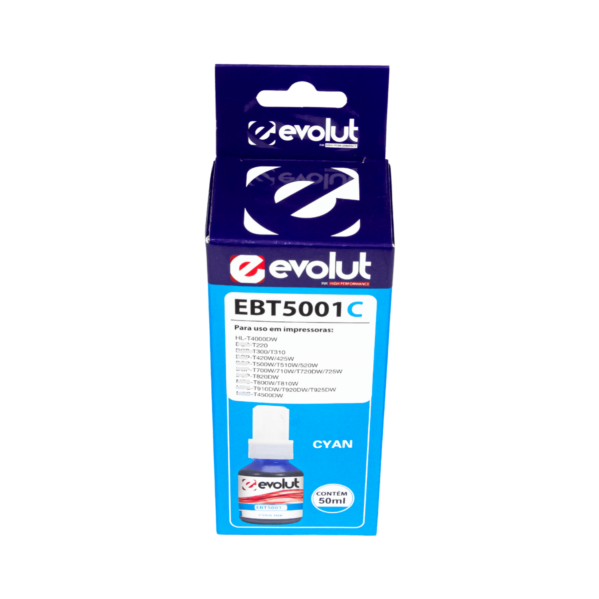 Tinta Brother BT5001C BT-5001 Cyan 50ml - Evolut