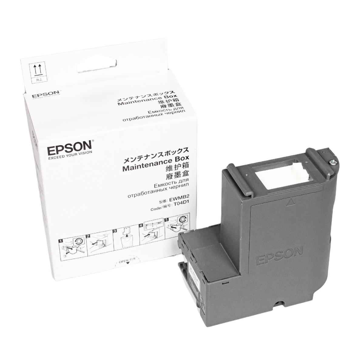 Cartucho de Manutenção Epson T04D100 L6161 L6191 M1180 M3180 C/ Chip 60K - Original