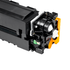 Cartucho de Toner P/ Canon e HP CF502A 202A Amarelo C/ Chip 1.3K - G&G