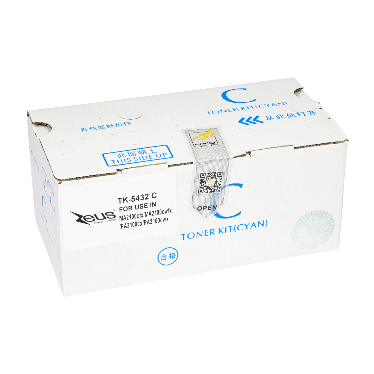 Cartucho de Toner P/ Kyocera TK5432 Ciano C/ Chip 1.25K - Zeus