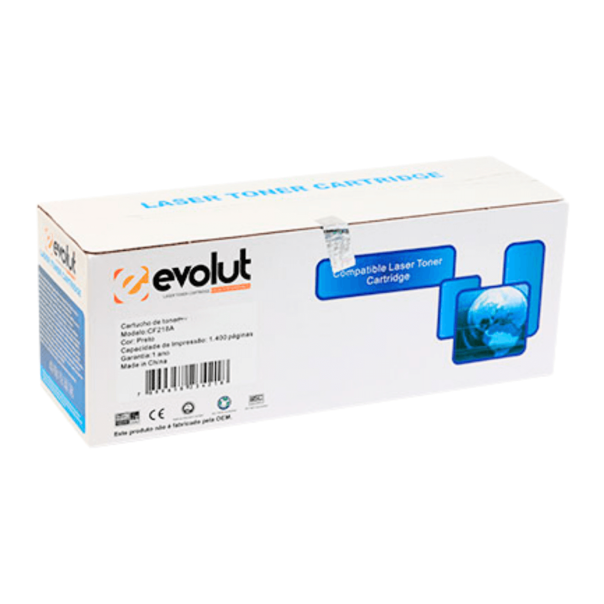 Toner Compatível Evolut CF218A p/ HP M104 M132  c/chip -1.4K