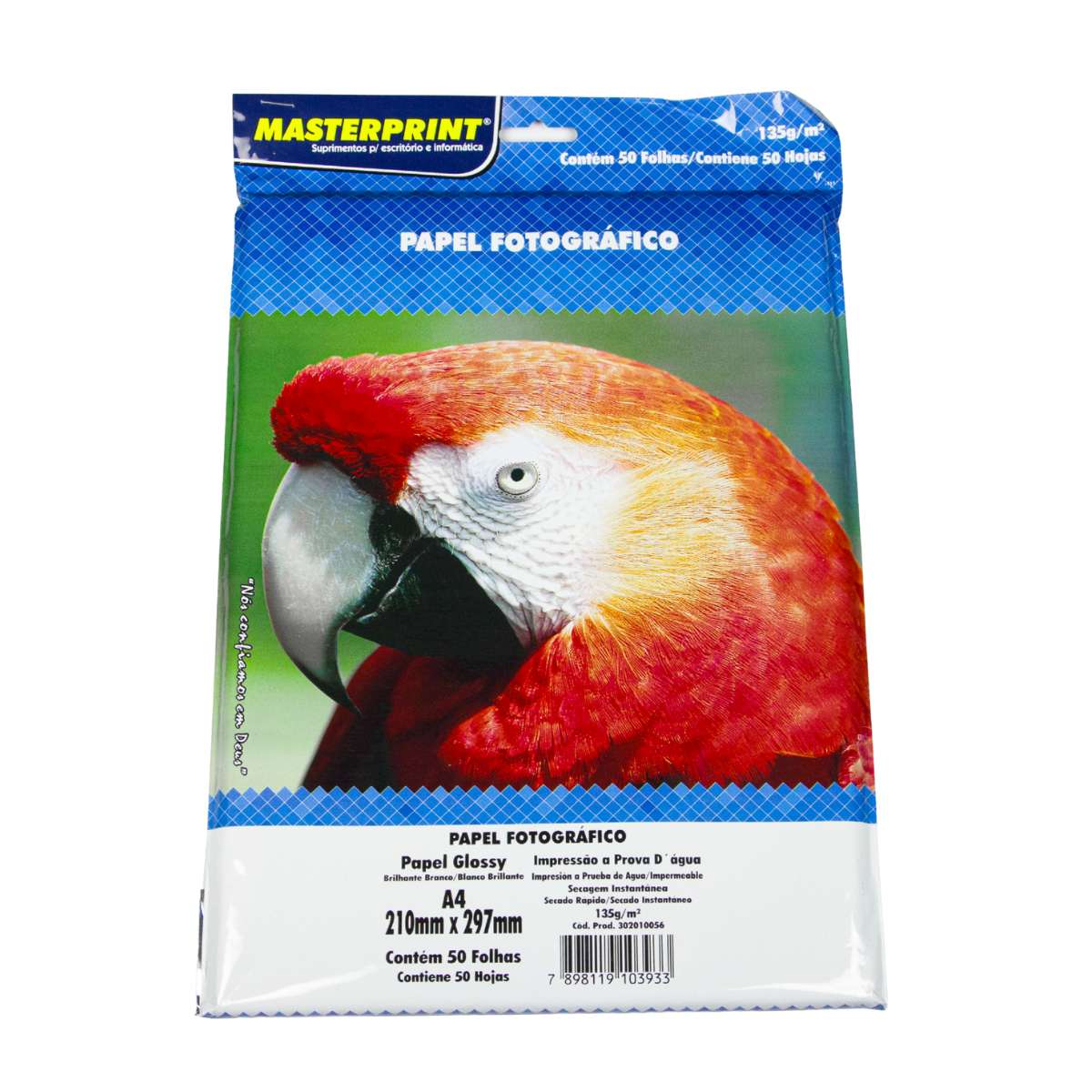 Papel Foto Glossy A4 135g 50 Folhas - Masterprint