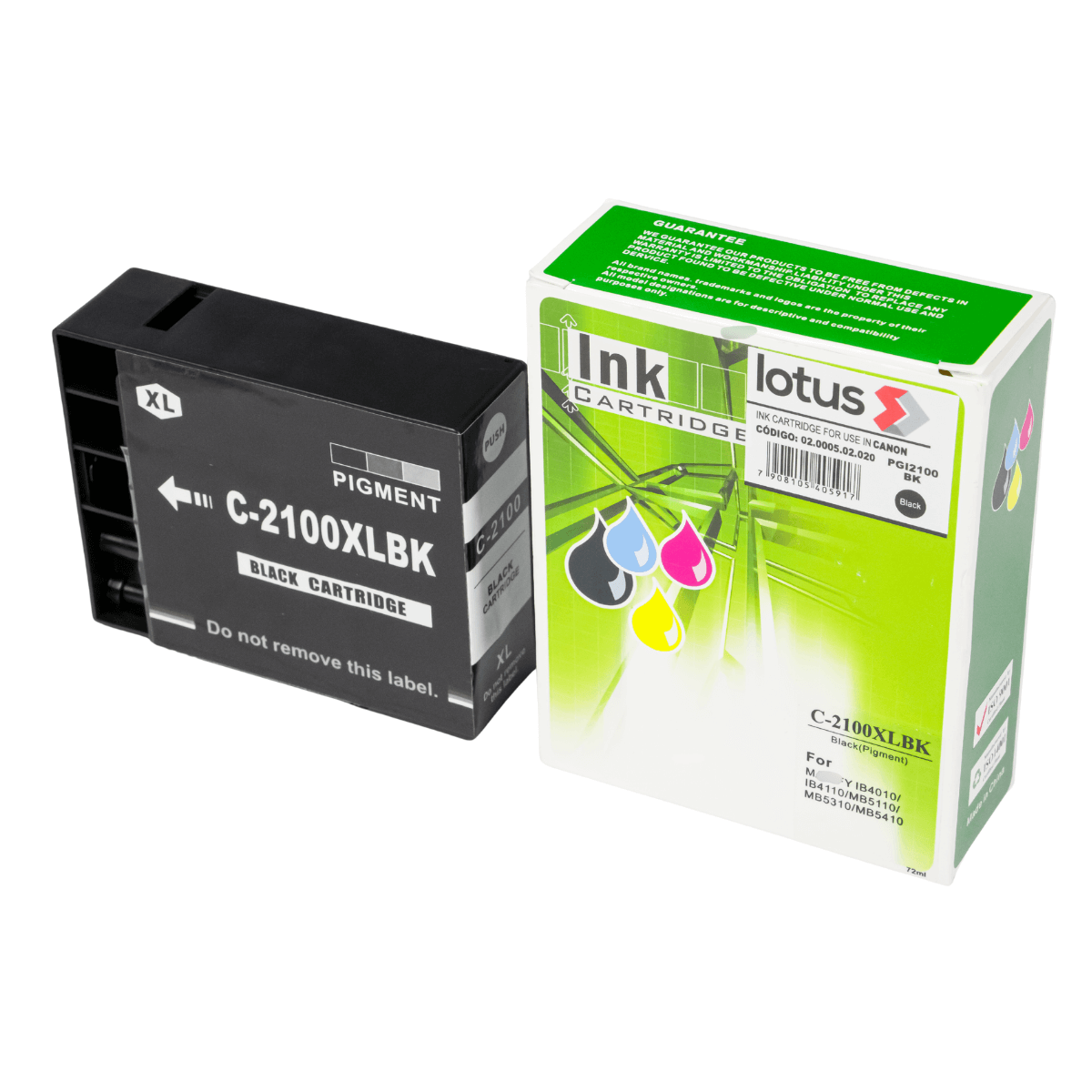 Cartucho de Tinta Compatível p/ Canon Maxfiy 5410 Black c/Chip (72ml) Lotus