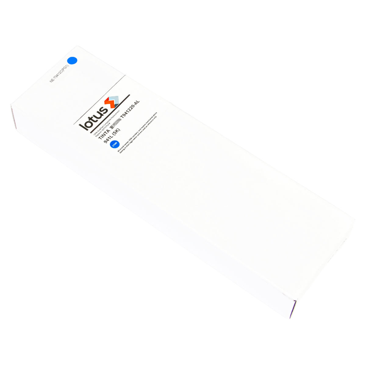 Bolsa de Tinta P/ Epson T941220-AL 941L Ciano C/ Chip 5K - Lotus