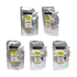 Kit 5x Refil de Toner Zeus TK5442 TK5242 P/ Kyocera 4 Cores CMYKK - 160g