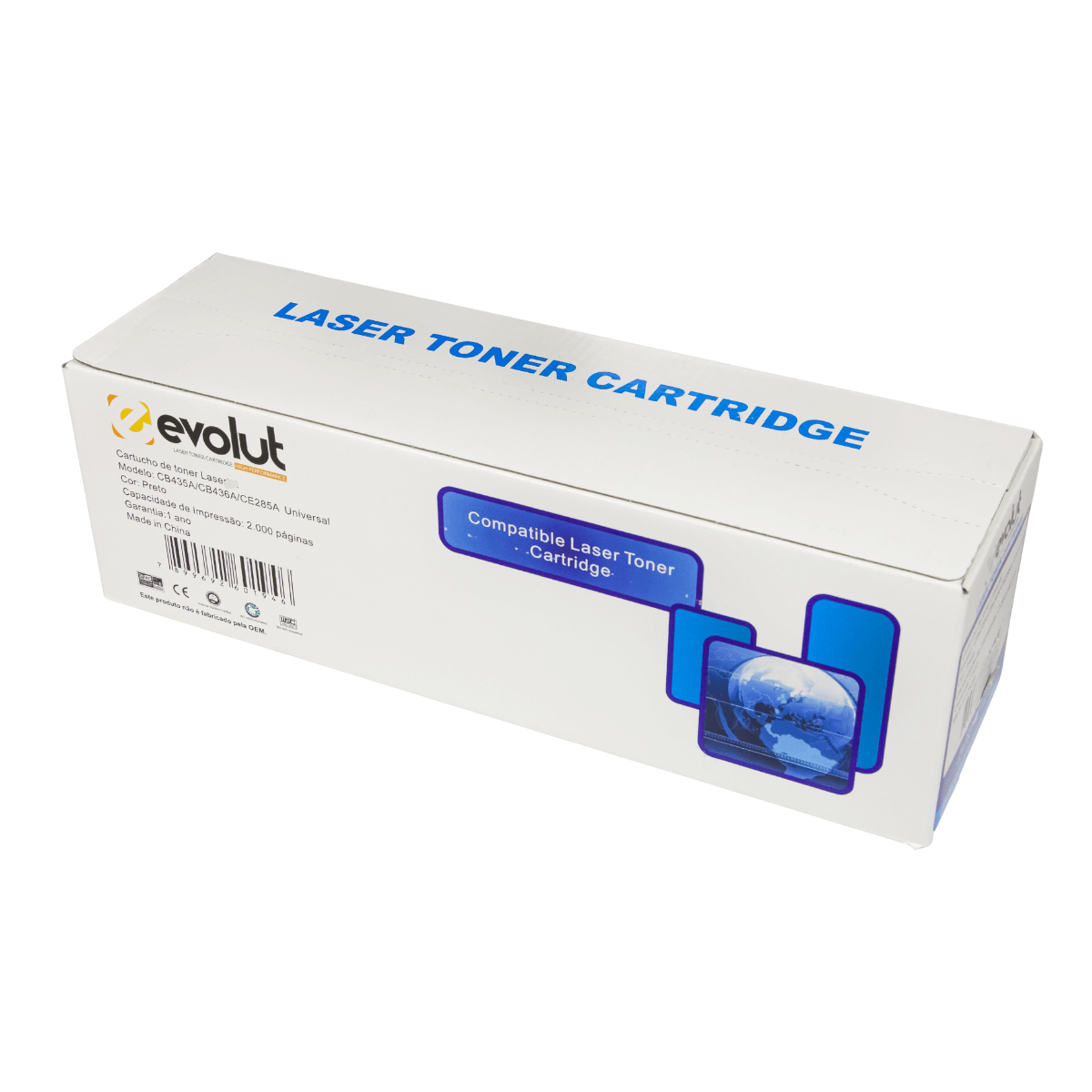 Cartucho de Toner Compatível Evolut p/ HP ce285a Cb435a Cb436a M1132 - 2K
