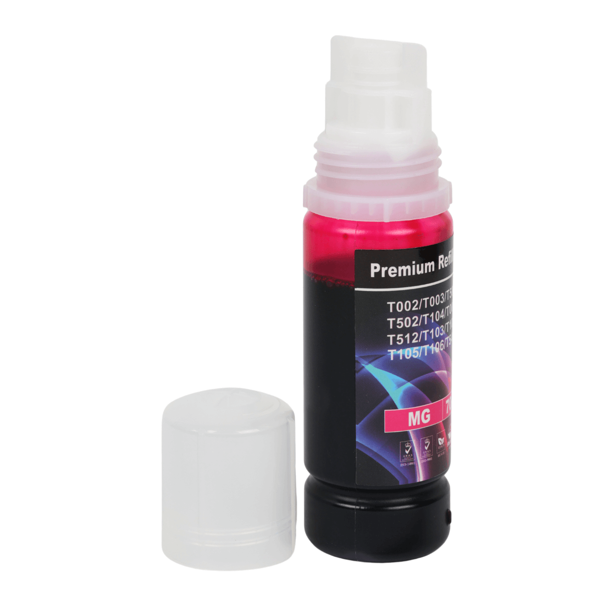 Refil de Tinta Compatível Lotus T504 T544 Magenta p/ Epson 70ml Corante